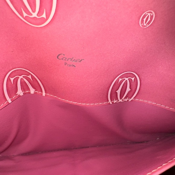 🥂AUTHENTIC🥂Cartier Pink coated Leather Wallet with COA - Picture 7 of 9